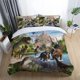 thumbnail image 1 of Game Style Forest Animal Train Flower Flag Quilt Duvet Cover Set Bedding 3-Piece Bedding Set, 1 of 4