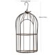 thumbnail image 3 of Maceta Hanging Planter TJ Global, de hierro, con forma de jaula para pájaros, 2 plantas, 3 of 6