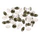 thumbnail image 1 of 25 Piezas Por Lote 4D Cuentas Para Atar Moscas Mancuerna De Latón Con Ojos Material Para Atar Moscas 6mm, 1 of 5