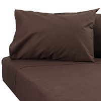 Sueño Blanco - Juego De Sabana, 2 Plaza, Color Café, 144 Hilos