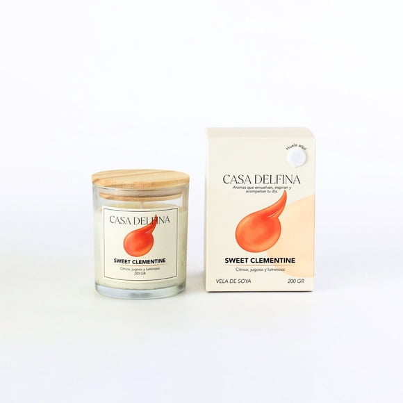 Vela Frasco 200gr Sweet Clementine