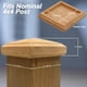 thumbnail image 5 of Tapa Para Poste Captiva De Madera De Caoba 3 5 X 3 5 In Para Poste 4x4, 5 of 6