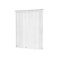 Genérico - Forro Cortina Baño Transparente Con Imán 178 X 180 Cm Blanco