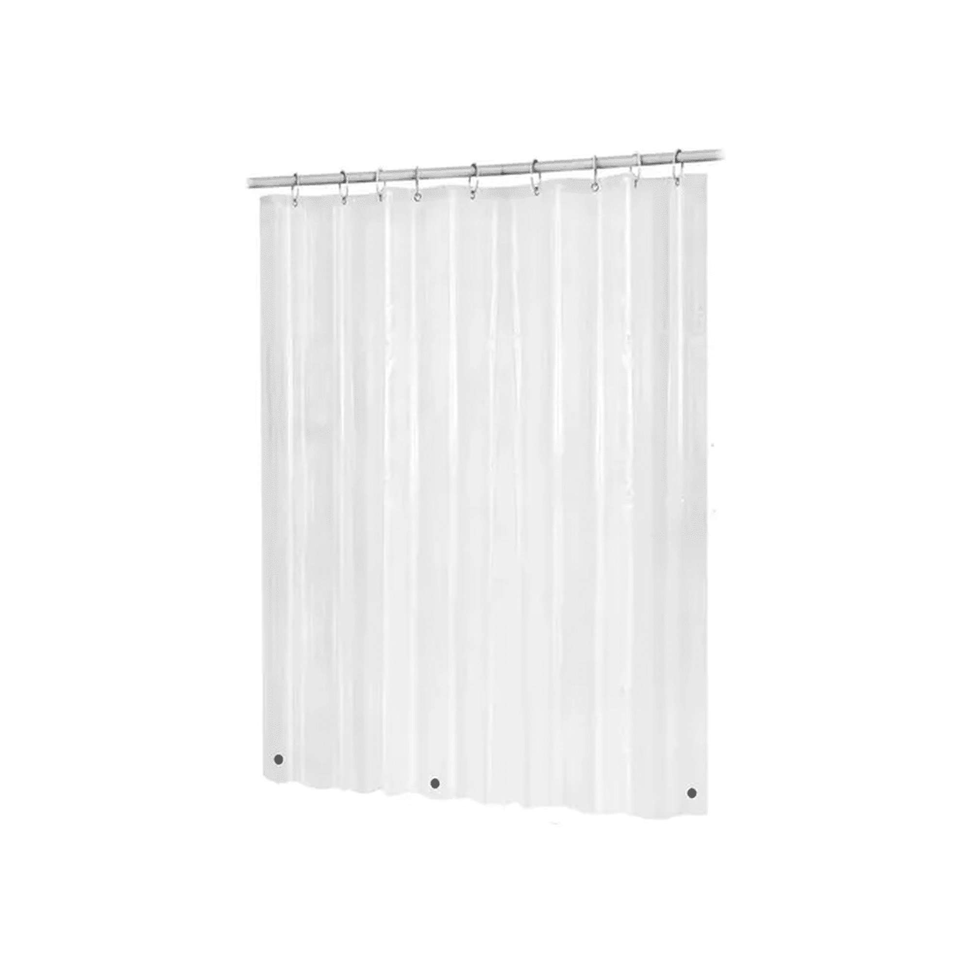 Genérico - Forro Cortina Baño Transparente Con Imán 178 X 180 Cm Blanco