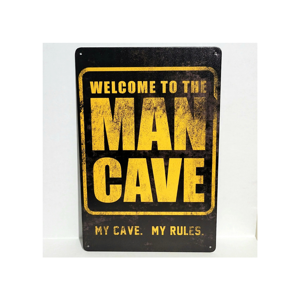 Cotidiana - Cuadro Metálico Man Cave 20X30Cm Vintage