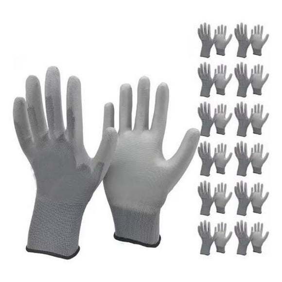 Pack 12 Par Guantes Multipropósito Flex Palma Pu Rock