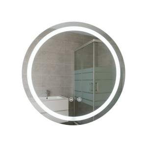 Joytek - Espejo Redondo Touch Con Luz Led 3 Colores 50 Cm De Diámetro