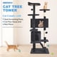 thumbnail image 2 of Torre para gatos Cat Tree FDW de 137 cm con rascador y condominio, gris oscuro, 2 of 7