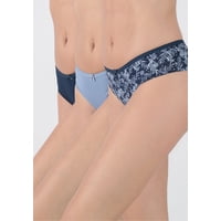 Pack 3X Pantaleta Microfibra P314.15-Azu7 Kayser