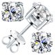 thumbnail image 1 of Aros Velelia de Plata 925 con Corte Redondo Moissanita, 1 of 7