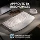 thumbnail image 5 of Teclado ergonómico inalámbrico Logitech Wave Keys blanco roto, 5 of 9