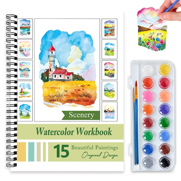 Cuaderno de acuarela Terself 16 colores – Escenarios