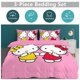 thumbnail image 2 of Cartoon Hello Kitty Comforter Take A Walk 3-Piece Bed Sheets Warm Kawaii Bedding Set Cute Soft Bedclothes for Boys Girls Kids Twin, 2 of 5