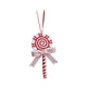 thumbnail image 1 of Adorno Navideño Con Forma De Piruleta, Adorno Colgante Para Puertas Interiores Y Exteriores, Oficinas, 6,5 X 10 Cm, Color Rojo Y Blanco, 1 of 3