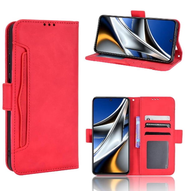 Funda Cartera Magnética para Xiaomi POCO X4 PRO 5G- Tarjetero Desmontable, Cuero PU, Soporte