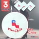 thumbnail image 2 of Pack 3 Pañuelos Baile Cueca 36 CM Bordado Viva Chile Baile Fiestas Patrias, 2 of 7
