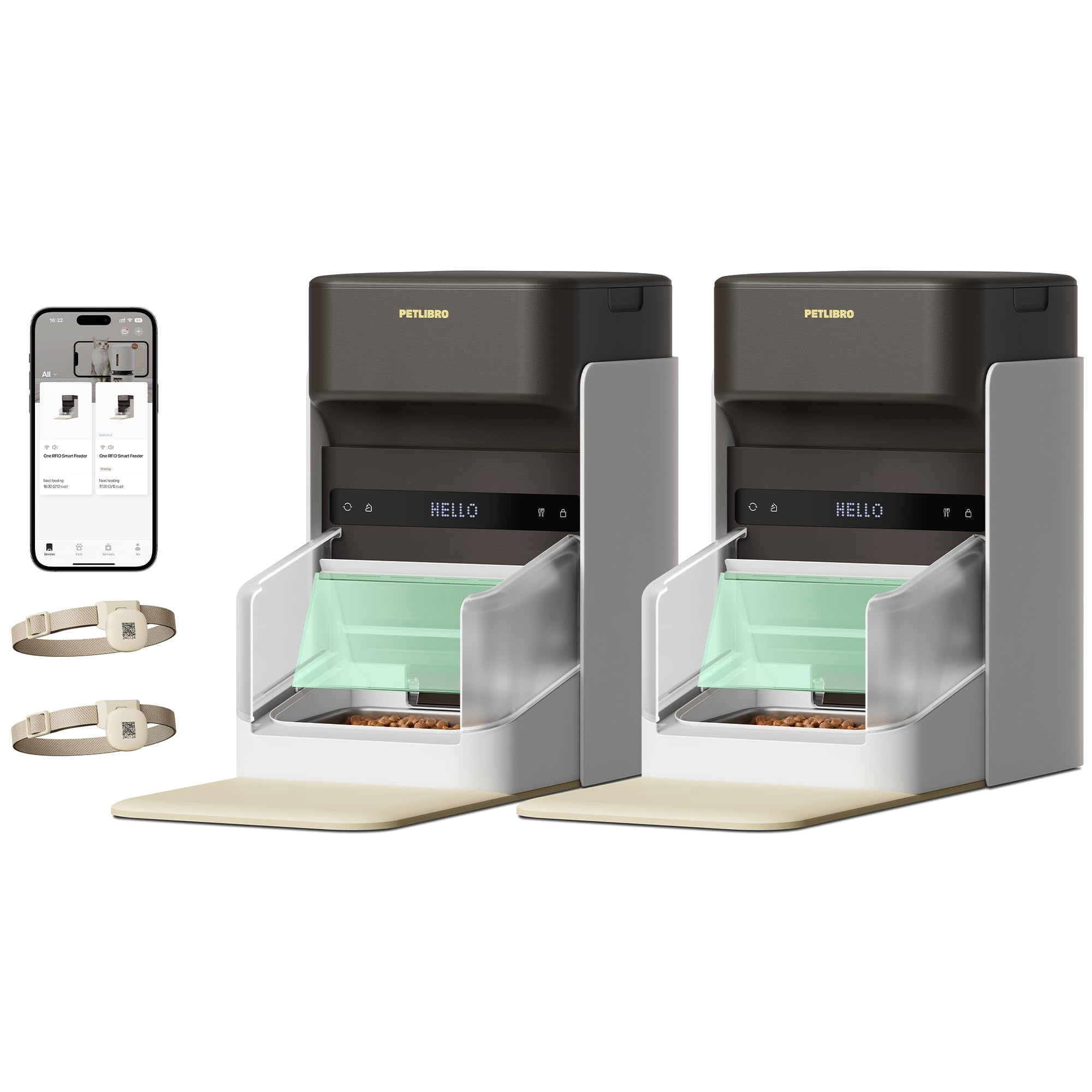 Comederos Automáticos Para Gatos Petlibro Rfid Para 2 Gatos 3l 5g Wi-fi
