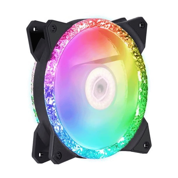 Ventilador Cooler Master MasterFan MF120 Prismatic, Triple anillo direccionable Gen 2 RGB