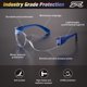 thumbnail image 4 of Gafas de seguridad PTCOL, paquete de 28, gafas transparentes antiarañazos, 4 of 7