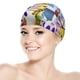 thumbnail image 5 of Fiesta de palabras Gorro de Natación de Licra, Gorro de Baño de Tela Cómoda, Gorro Elástico Antideslizante para Hombres, Mujeres y Niños, 5 of 6
