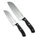 thumbnail image 1 of Set 2 Cuchillos 7 Pulgada+5 Pulgada Santoku Texas Black Bull Color Negro, 1 of 3