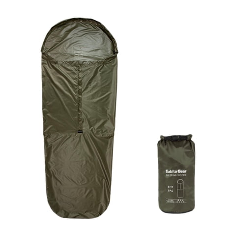 Ioensy - Funda Para Saco De Dormir Portátil Para Adultos, Saco Vivac Para Senderismo, Escalada, Accesorios, Color Verde