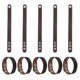 thumbnail image 1 of Uxcell 10 Pcs Pulseras de Cuero Lisas Pulseras de Cuero con Broches Ajustables Muñequeras en Blanco para Manualidades DIY para Hombres Mujeres Fabricación de Joyas, Marrón, 1 of 6
