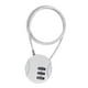 thumbnail image 1 of Candado Para Casco De Motocicleta Candado Para Ciclismo Mini Mochila Universal Plata, 1 of 5