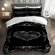 thumbnail image 1 of Gothic Dark Style Patterned Three-Piece Bedding Set. Soft And Comfortable Bedding Set Suitable for All Seasons, 1 of 5