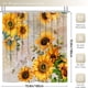 thumbnail image 3 of 1pc Sunflower & Bee Bathroom Set - Anti-Slip Bath Mat, Shower Curtain, and Toilet Cover - Flowers Pattern Bathroom Accessories for a Cozy and Inviting Bathroom Decor, 3 of 5