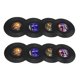 thumbnail image 5 of 8 Piezas Redondas Para Bebidas, Posavasos De Silicona Con Aislamiento, Disco De Vinilo De 4 Pulgadas De Diámetro, 5 of 5