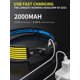 thumbnail image 4 of Linterna frontal recargable Smiling Shark de 230° de ángulo amplio con LED, 4 of 7