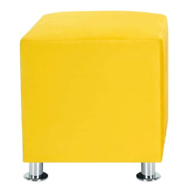 Pouf Cali 1c Felpa 12 Amarillo