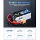 thumbnail image 2 of Batería LiPo Zeee 1550mAh 4S 14.8V 150C XT60 Drone FPV, 2 of 3