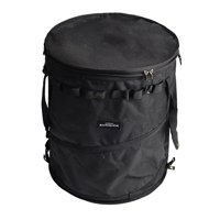 Ioensy - Bote De Basura Para Acampar, Cesta Plegable Para Ropa Sucia, Portátil Para Jardín, Picnic, Negro