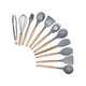 thumbnail image 3 of Set 19 Utensilios Cocina Silicona Acero Inoxidable Gris, 3 of 3
