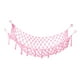 thumbnail image 4 of Hamaca de almacenamiento de juguetes de peluche, soporte para hamaca de esquina, organizador colgante hecho a mano para habitación de niños, red de ha Rosa, 4 of 5