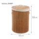 thumbnail image 2 of Cesto De Ropa Bambu Con Tapa Material Resistente Redondo Beige, 2 of 3