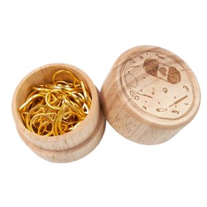 Magideal - Marcadores De Punto De Tejer De 30 Piezas, Marcadores Dorados, Artesanía Hecha A Mano De Aleación De Zinc Con Estuche De Almacenamiento, Marcadores De