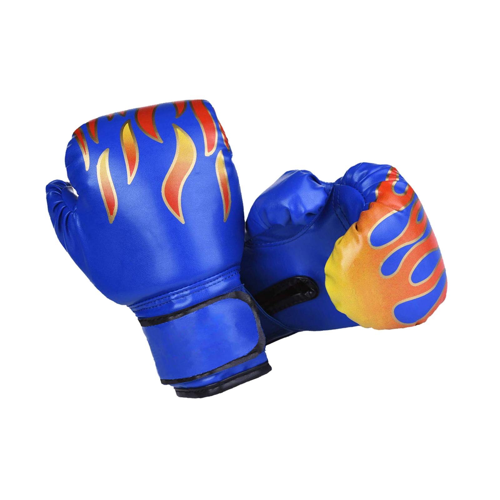 Magideal - Guantes De Boxeo Para Niños, Guantes Para Saco De Boxeo, Guantes De Sparring Para Niños, Niñas Y Niños, Guantes De Saco Pesado Para Ejercicios En El G Azul