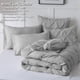 thumbnail image 5 of Juego de edredón CozyLux King Size, gris claro, 7 piezas, 5 of 6