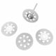 thumbnail image 5 of Disco de diamante de cupé, 20 piezas de mini discos de diamante de 22 mm para tronçonner con 4 piezas de mandriles Tiges para discos giratorios para herramientas Dremel rotativas de piedras preciosas, 5 of 5
