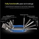 thumbnail image 3 of Bike Multitool - Kit de herramientas de bicicleta -11 en 1 herramienta de bicicleta de acero inoxidable ligera - con abrazaderas de cadena, llave firme, destornillador, destornillador recto,, 3 of 3