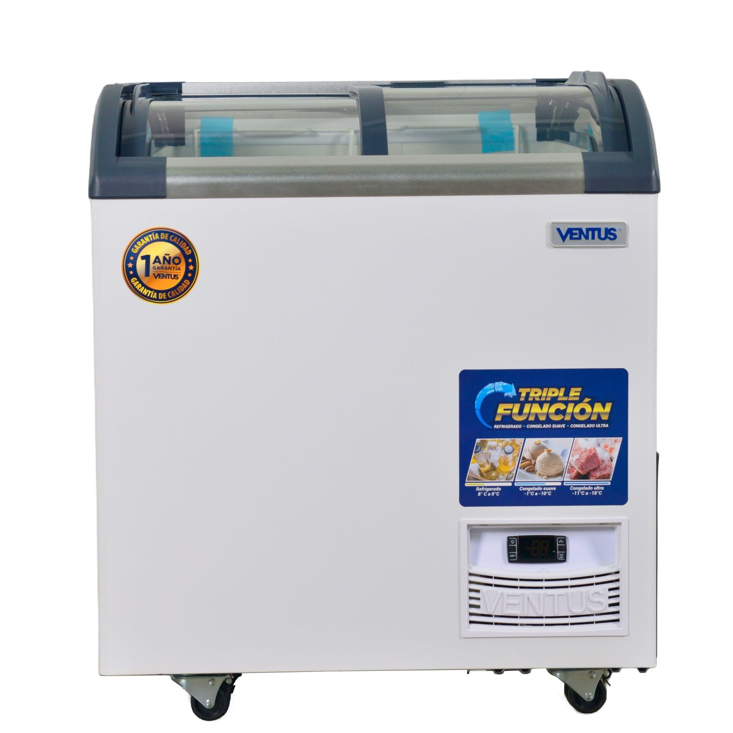 Ventus Conservadora Vidrio Semicurvo Ctv-220q Pro