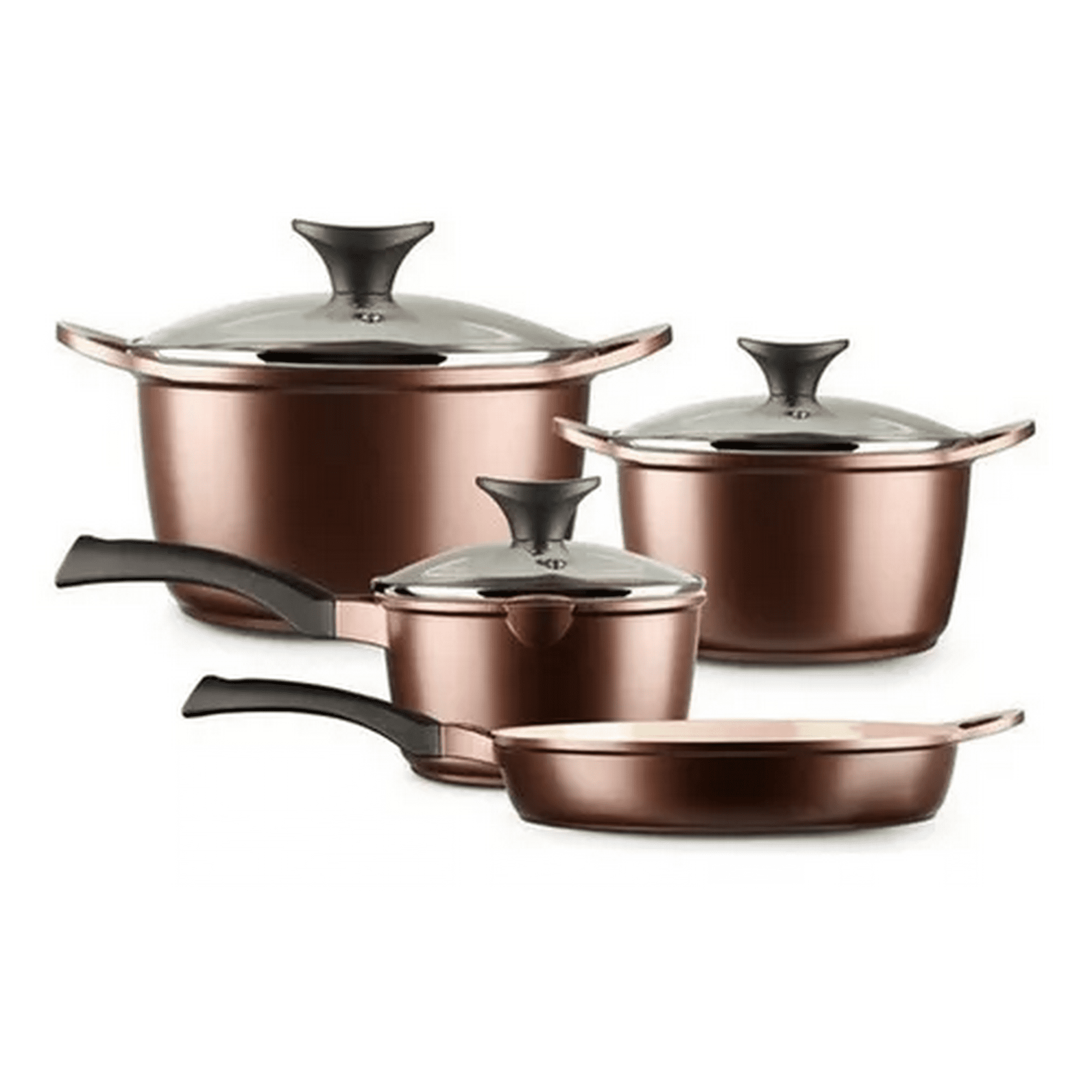 Genérico - Batería De Cocina De 7 Piezas, Antiadherente, Cerámica Profesional