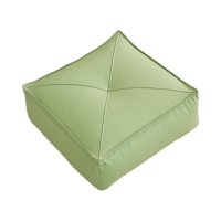 Magideal - Cojín Para Asiento En El Suelo, Cojín Cuadrado De Piel Sintética Para Meditación, Cojín Para Patio Al Aire Libre, Para Lectura En El Hogar, Interior Y Verde Claro