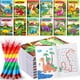 thumbnail image 1 of Libros para colorear BenLouis Dinosaur Mini con crayones apilables x12, 1 of 7