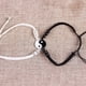 thumbnail image 5 of 2 pulseras de bacalao ajustables con diseño de Yin Yang para mejores amigas, novias, novios y San Valentín, 5 of 7