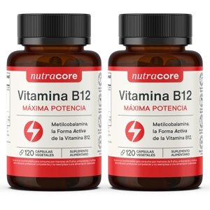 Vitamina B12 Activa 12Mcg - Pack 2X120 Cáps Veg | Nutracore