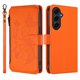 thumbnail image 2 of Funda Cartera Mariposa para [Samsung Galaxy A55 5G] con Soporte y Cremallera Naranja, 2 of 6